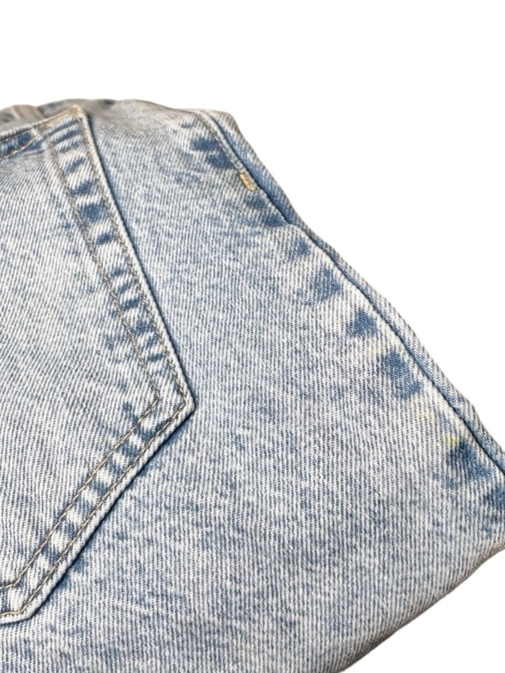 Topshop Size 27 Ripped Knee High Waist Oversize Mom Jeans Lightwash Denim - Picture 5 of 8